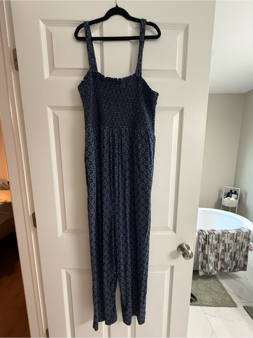 Isabel Maternity by Ingrid & Isabel Navy Floral Maternity Jumpsuit